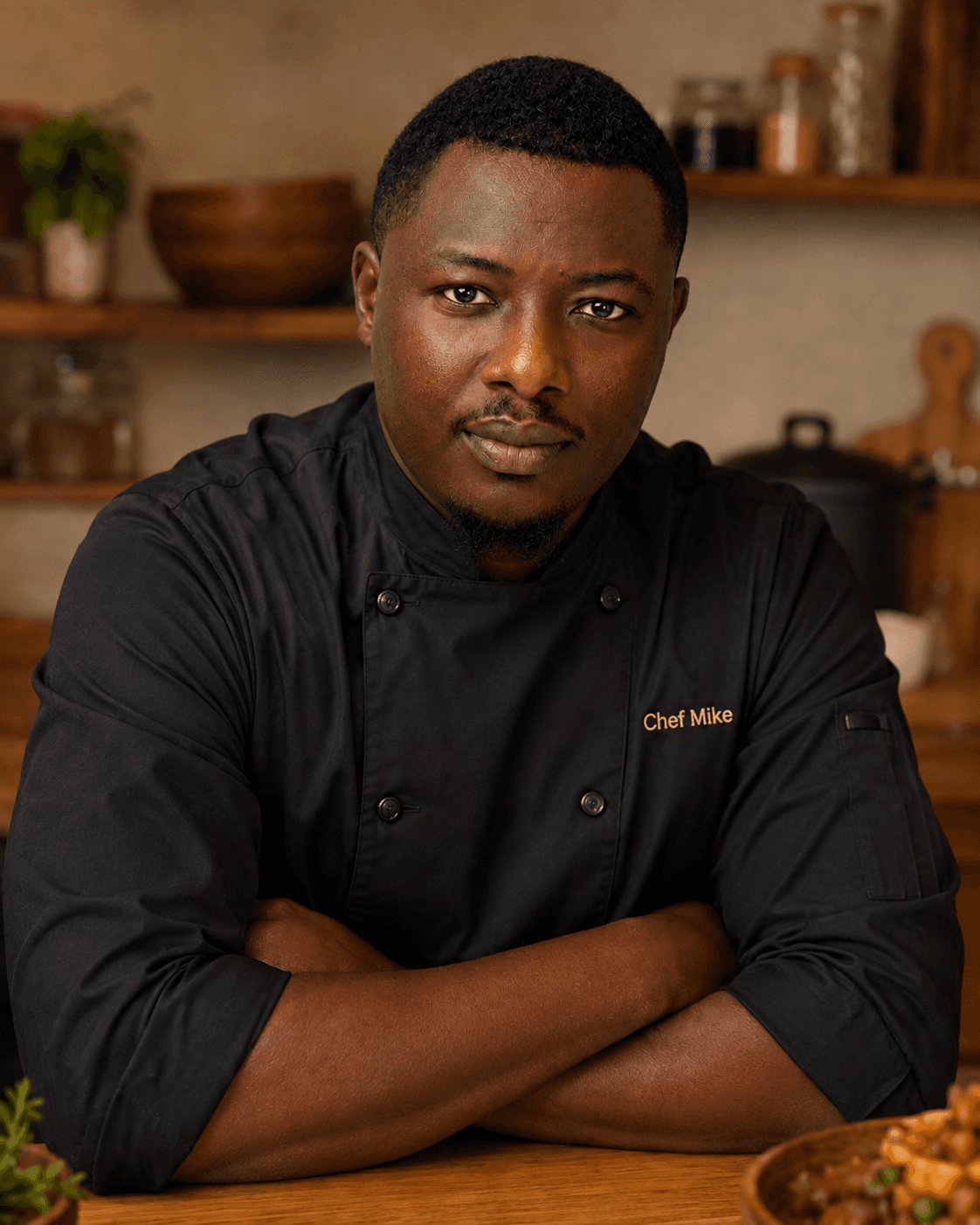 Portrait of Chef Mike, culinary chef and AI educator